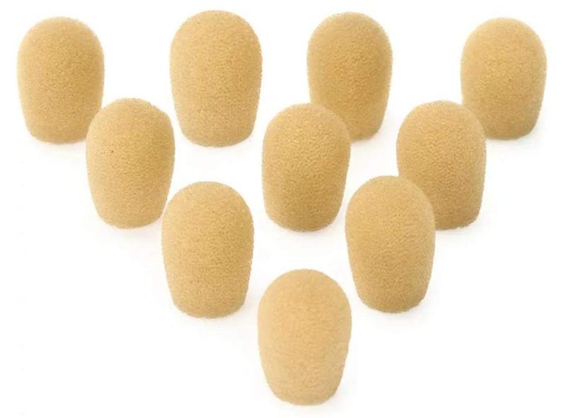 CamDesign 10 PCS Windscreen Mic Foam Cover Compatible with Shure Microphone Headsets - Image 1